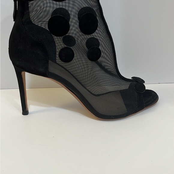 Nicholas Kirkwood Black Heels Booties Sandals Size 8 - Picture 9 of 10